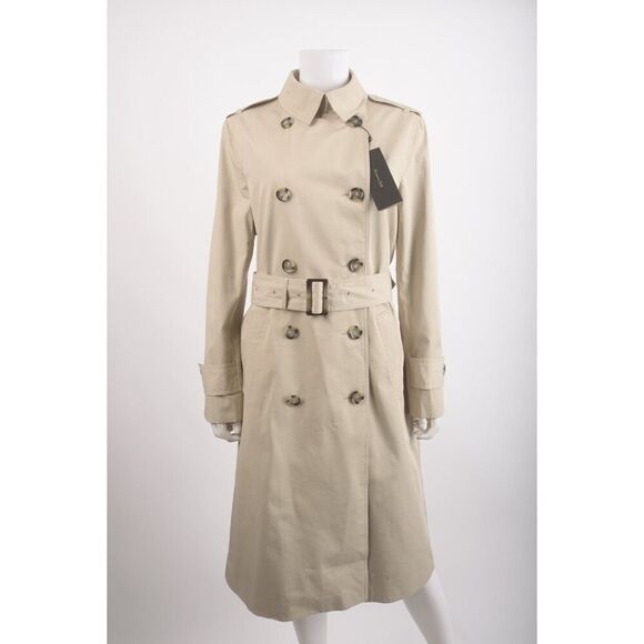 Massimo Dutti Jackets & Blazers - Massimo Dutti Womans Trench Coat Jacket Size S Small Beige Belted 6723/901 NWT